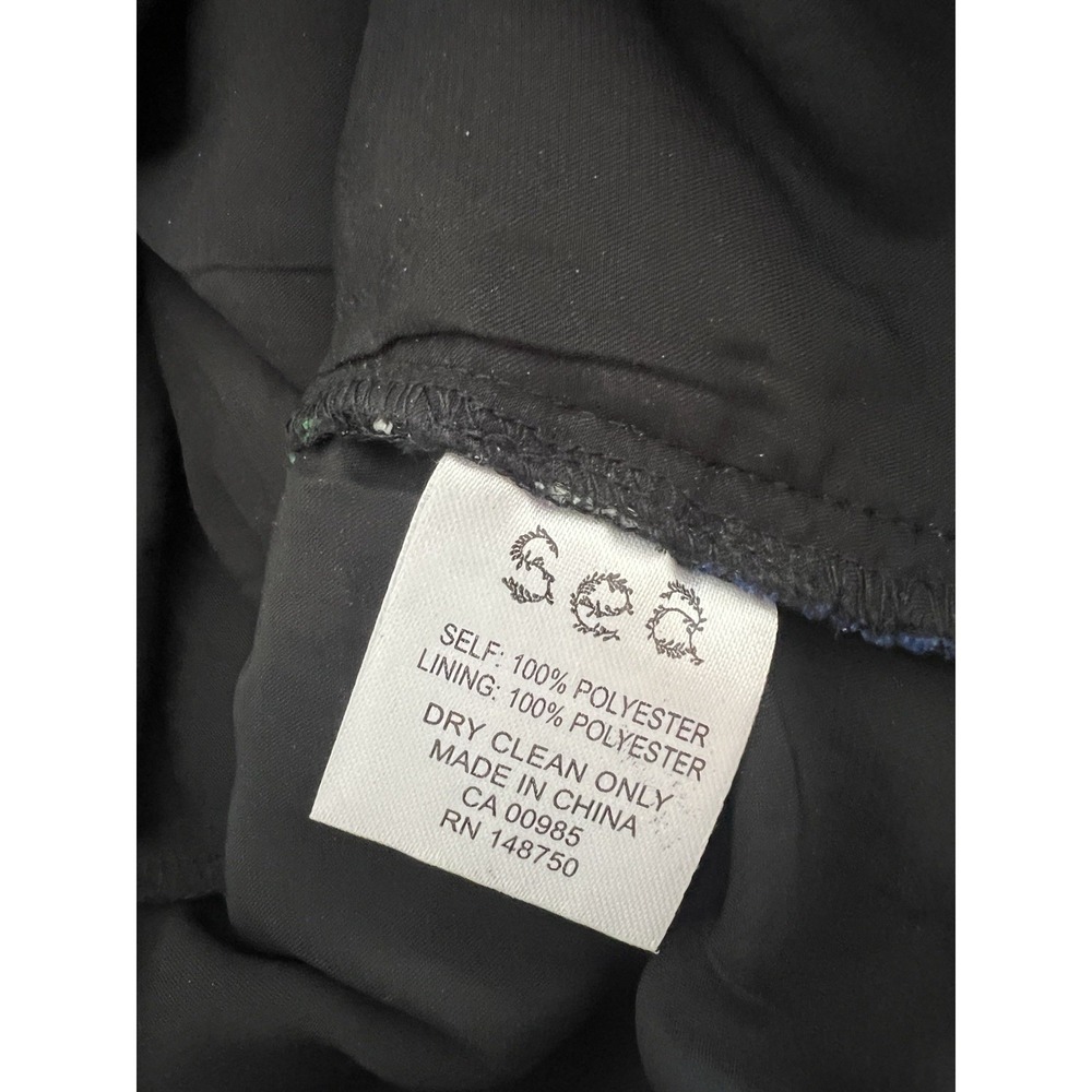 Sea New York crochet‎ dress size 10 Black/Blue/Green Contemporary Scalloped Hem - Picture 10 of 11